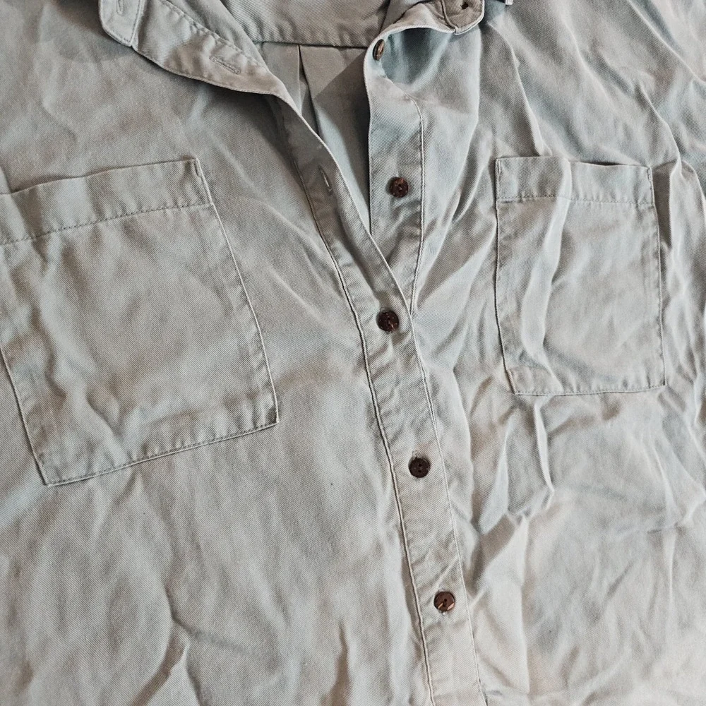 Jetty‎ Button Down Oversized Shirt Medium 100% Ten